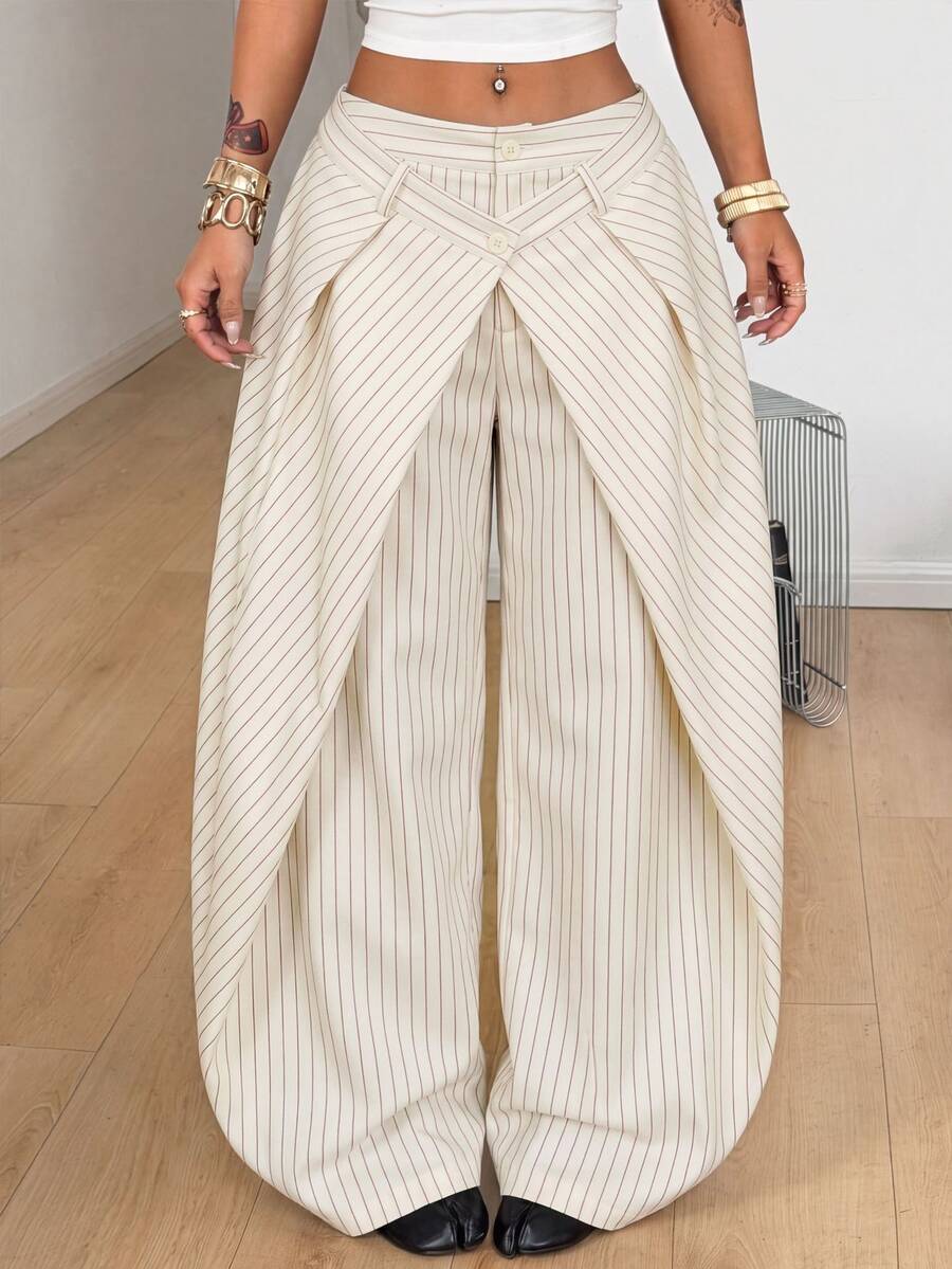 The Valentina Pinstripe Trousers